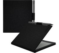 GOVTVA Étui magnétique en cuir pour tablette Boox Go Color 7 (Gen II/Gen I 2025/2024) / Onyx Boox Go 7 7" ultra fin et léger avec porte-stylo et fermeture magnétique (noir chiffon)