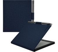 GOVTVA Étui magnétique en cuir pour tablette Boox Go Color 7 (Gen II/Gen I 2025/2024) / Onyx Boox Go 7 7" ultra fin et léger avec porte-stylo et fermeture magnétique (bleu écorce de tissu)