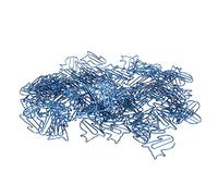 GOWENIC 100 Pièces Trombones Bleus en Papier avec Boîte de Rangement | Résistant à la rouille, finition lisse, prise en main sécurisée, classification des fichiers, conteneur portable.