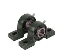 GOWENIC 2 Pièces 2 Pièces 25mm Palier à Semelle pour Machines | Unité montée en fonte, auto-alignement, double caoutchouc scellé, pour arbres de convoyeur