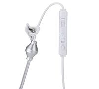 GOWENIC 2 Pièces Casque Filaire à Tube d'air Mains Libres pour Centre | Écouteur à isolation phonique, casque monaural, gestion du cordon enrouleur, fixation du clip de collier, bouton de réponse