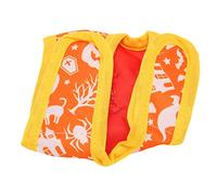 GOWENIC 2 Pièces Petit Harnais Laisses pour Lapin Ensemble Cadeau Costume | Ensemble de sécurité lapin réglable, choix de cadeaux d\'halloween, marcheur d\'extérieur citrouille mignon, gilet de fête