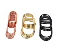 GOWENIC 20 Pièces Trombones en Fer Marque-pages Décoratifs Fournitures de | Accessoire de planificateur élégant, trois couleurs mélangées, longueurs assorties, forte adhérence, léger et portable