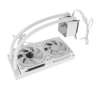 GOWENIC 240mm ARGB AIO CPU Liquid Cooler avec écran LCD de 2,2 Pouces | Surveillance de la température en temps réel, ventilateurs à roulement hydraulique silencieux, construction d\'étanchéité