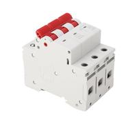 GOWENIC 3P 6KA Mini Disjoncteur 400V Montage sur Rail DIN Compact (10A) | Fenêtre d\'état transparente, protection contre les surcharges et l\'isolation, isolation ignifuge, ajustement par pression