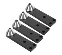 GOWENIC 4Pcs Pointes de Découplage pour Enceintes pour Audiophiles | Cônes sur pied, rondelles de réduction du bruit, amortisseurs de haut-parleurs d\'étagère ou de tour, accessoires HiFi