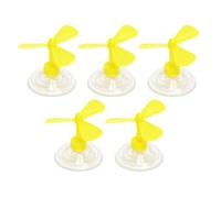 GOWENIC 5 Pièces Hélice Propulseur Décoration Ventouse | Amusant à tourner le vent, construction robuste en PVC, accent de style humoristique, compact et léger, facile à coller sur