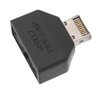 GOWENIC Adaptateur de Prévention D'interférences Puissant pour Panneau Avant de Type E pour Extension de Carte Mère, Plug and Play pour Les Professionnels de L'informatique, Blanc