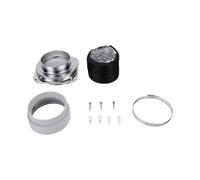 GOWENIC Aimant Connecteur Conduit Sécheuse Kit 4 Pouces Aluminium | Fixation à dégagement rapide, ajustement affleurant pour ventilation murale, tuyau extensible, pince réutilisable,