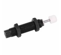 GOWENIC Amortisseur de Pression D' de Course M12x10mm, Coque D'excellente qualité pour la Réduction du Bruit du Cylindre Pneumatique et une stabilité Améliorée 5-30WE (KG) Matériau: Métal 2 Pièces