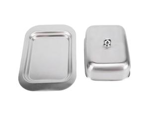 GOWENIC Beurrier avec Couvercle pour Décoration de Table de Salle à Manger | Support en métal, haute brillance, service de table, organisation du réfrigérateur, joint hermétique