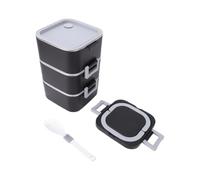 GOWENIC Boîte à Déjeuner Isotherme 2100 Ml, Contenant 3 Couches avec Sac | Pot de nourriture thermique, ensemble de préparation de repas empilable, voyage de pique-nique de Camping de bureau, noyau