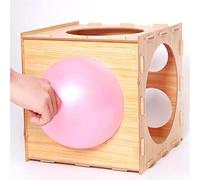 GOWENIC Boîte de Dimensionnement de Ballons à 9 Trous, Idéale pour Créer des Arches, des Colonnes et des Centres de Table de Ballons avec du Bois pour une Longue durabilité (Comme montré)