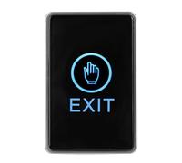 GOWENIC Bouton Tactile de Sortie pour Porte de Déverrouillage de Contrôle | Activation instantanée par pression du doigt, panneau tactile hygiénique, câblage polyvalent NO NC COM, conception compacte