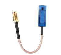GOWENIC Câble Adaptateur d'Antenne GPS de Voiture de 13 Cm Fakra vers Connecteur SMA, Extension Coaxiale RF en Cuivre Fin 50 Ohm, Câble d'Antenne GPS à Faible Perte pour Antenne Externe Radio WiFi