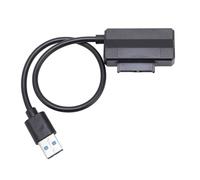 GOWENIC Câble Adaptateur de Lecteur Optique Serial ATA vers USB Haute stabilité, Transfert Efficace pour CD-ROM D'ordinateur Portable, Plug and Play pour, 1 X Câble de Lecteur Optique USB vers