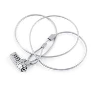 GOWENIC Câble de Verrouillage de sécurité à Combinaison pour Ordinateur Portable, Dissuasion Contre Le Vol de Mot de Passe à 4 Chiffres pour Ordinateur Portable, Câble en Acier plaqué de 43,3 Pouces