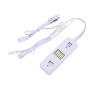 GOWENIC Câble D'extension ARGB, Répartiteur 1 à 3 pour Bandes Lumineuses LED RVB Adressables 5050 3528 et Ventilateurs PC avec Connecteur Mâle à 3 Broches pour étendre la Lumière (White)