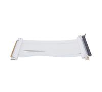 GOWENIC Câble Riser PCIE 5.0 X16, Extension de Carte D'extension Flexible Haute Vitesse pour PC de Jeu RTX4090, Systèmes de Refroidissement par Eau, Blanc, 1 Paquet
