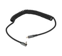 GOWENIC Câble USB C 8K 60 Hz PD100W 20 Gbit/s | Cordon USB 3.2 en Spirale à Ressort Extensible pour un Chargement Rapide de l' et de la Vidéo (Coude 3D C mâle à mâle)