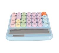 GOWENIC Calculatrice de Bureau électronique à 12 Chiffres |Machine à écrire à clé Mécanique Colorée, Grand écran LCD Antidérapant pour la Maison, l'école et Le Bureau Roseate (Bleu Ciel)