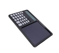GOWENIC Calculatrice Parlante Multifonctionnelle avec Bloc-Notes et Grand Écran pour Utilisation Scolaire et Professionnelle Matériau ABS Rechargeable à 12 Chiffres 1 Unité (Black)