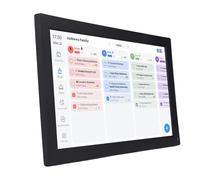 GOWENIC Calendrier Numérique Intelligent de 15,6 Pouces, Planificateur Familial à écran Tactile Full HD avec Gestion électronique des Itinéraires et Cadre Photo AI, pour les Horaires de (EU Plug)