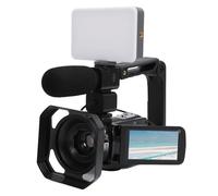 GOWENIC Caméscope Vidéo 8K 64MP, Caméra de Vlogging WiFi avec Stabilisation 6 Axes et Lumière D'appoint, Zoom 18X, écran Tactile Rotatif 3"