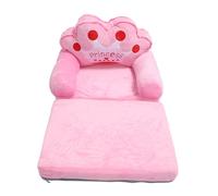 GOWENIC Canapé de Sol pour Tout-Petits pour Filles |Coussin Pliable pour Canapé-lit Pink Princess Tiara avec Accoudoirs, 2 Plis pour Dormir et (Pliage en Deux)
