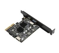 GOWENIC Carte D'extension PCIE 3.0 USB3.0 10 Gbit/s avec Alimentation Haute Puissance pour L'installation et L'utilisation d'un Ordinateur de Bureau