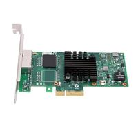 GOWENIC Carte Réseau Gigabit 2 Ports, Deux Ports RJ45, Système D'exploitation Compatible, Contrôleur Ethernet, Profil Haut, avec Contacts Plaqués Or