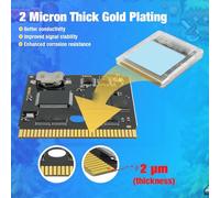 GOWENIC Cartouche de Jeu, Espace de Stockage de 8 Mo, Mémoire Flash Efficace, Prend en Charge la Fonction D'horloge en Temps Réel, Faible Consommation D'énergie, avec 1 Mo de Mémoire