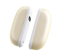 GOWENIC Chauffe-Mains Rechargeable avec Affichage Numérique | Chauffage USB Portable Magnétique 3 Réglages pour l'extérieur du Bureau à Domicile Or