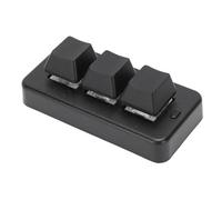 GOWENIC Clavier à 3 Touches, compatibilité Multi-systèmes, Construction Compacte et Robuste, avec Connexion USB Plug and Play, pour Jeu Vidéo PC (Black)