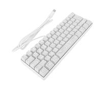 GOWENIC Clavier de Jeu Mécanique, Disposition Compacte 61 Touches, Incroyable Clavier de Jeu RVB, avec Technologie Anti-fantôme et Haute Réponse (White)