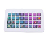GOWENIC Clavier Macro à 32 Touches, Boutons LCD Programmables avec Images D'affichage Personnalisables pour PC et OS X, Contrôle simplifié du Flux de Travail pour Le Montage Vidéo (White)