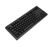 GOWENIC Clavier Mécanique câblé, 78 Clés de Conception de Mise en Page, 16,8 Millions de Couleurs D'éclairage RVB, avec Un Silicone intégré étendu et Une clé Unique PCB, pour Les Jeux PC (Black)