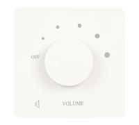 GOWENIC Contrôle de Volume 50W, sécurité Professionnelle, Bouton de Réglage à 5 Vitesses, Contrôleur de Volume avec PC Ignifuge pour Haut-parleurs Domestiques (White)