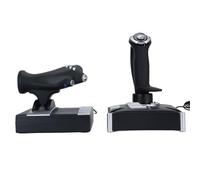 GOWENIC Contrôleur de Joystick de Vol avec Double Accélérateur |Stick de Simulation de Vibrations pour Series X S et 11
