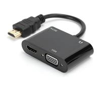 GOWENIC Convertisseur Vidéo vers/VGA, Adaptateur Compact 4K HD pour Home Cinéma, Conception Durable et Portable, 15 Cm