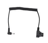 GOWENIC Cordon d'alimentation D-Tap Mâle vers DC 5,5 X 2, Mm de 39,4 Pouces |Câble spiralé Extensible pour Lumière LED de Caméra BMCC BMPC 4K