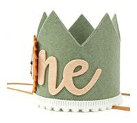 GOWENIC Couronne de Premier Anniversaire de Lion, Adorable Chapeau de Fête Léger pour Enfants, Tissu Doux pour un Ajustement Confortable, Idéal pour les Célébrations du 1er Anniversaire, Décoration