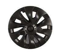 GOWENIC Couvercle de Moyeu de Roue de 18 Pouces, 4 Pièces, Enjoliveur Entièrement enveloppé, Protection de Jante, Garniture de Remplacement pour Modèle 3 2017 - 2023, Noir Mat (Gray)