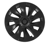 GOWENIC Couvercle de Moyeu de Roue de 18 Pouces, 4 Pièces, Enjoliveur Entièrement enveloppé, Protection de Jante, Garniture de Remplacement pour Modèle 3 2017 - 2023, Noir Mat (Noir Mat)