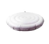 GOWENIC Couverture de Spa Gonflable Portable |Couvercle de Trop-Plein Rond Pliable pour Spa, Ajustement Universel en PVC, Protection Contre Les Débris et la Condensation