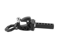 GOWENIC Crochet de Remorquage D'attelage de Remorque RC en Aluminium, Solide et Durable, Installation Facile pour Chenille SCX10 RC (Black)