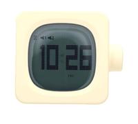 GOWENIC Cube Réveil Intelligent Portable Double Réveil à intensité Variable pour étudiants ou Professionnels ABS 3,7 X 3,1 Pouces pour Bureaux