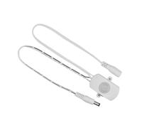 GOWENIC Détecteur de Mouvement PIR 24 V Mini DC 6-24 V Détecteur Infrarouge pour Bande LED Éclairage Automatique 120° 5-7 M Délai Réglable 15-240 Secondes Blanc (WHITE)