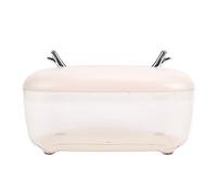 GOWENIC Distributeur de Boîtes de Mouchoirs Transparents | Organisateur de Support de Couverture Antidérapant pour Salle de Bain, Bureau, Comptoir (Couleur crème)