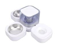 GOWENIC Distributeur de Nourriture et Distributeur d'eau pour Chats, Grand | Hydratation sans effort, fraîcheur prolongée, conçu pour le confort